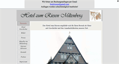 Desktop Screenshot of hotel-riesen-miltenberg.de